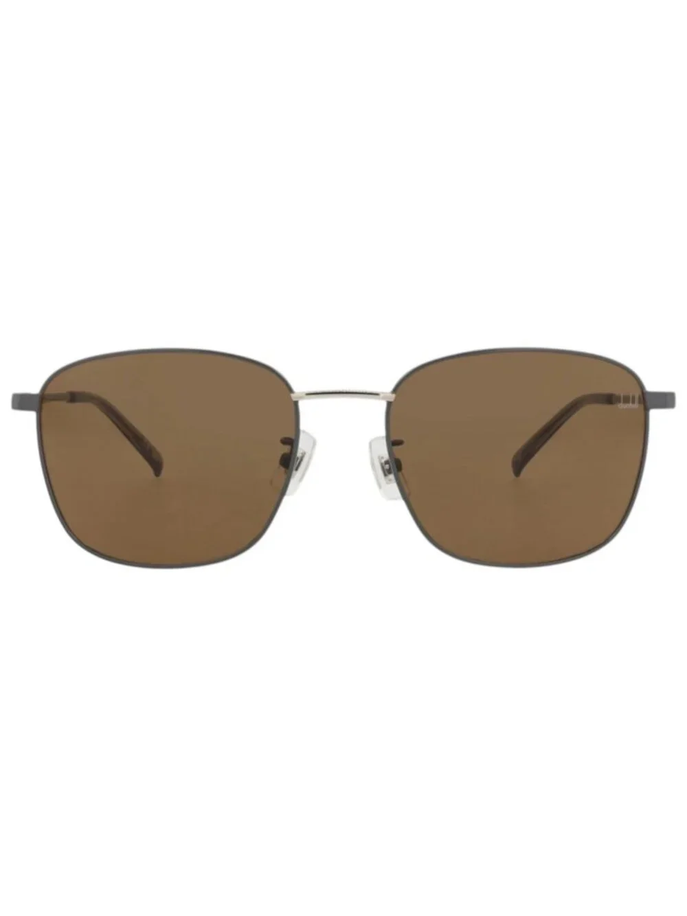 New Dunhill Women's Sunglasses Square Rectangle Metal Frame Mens Grey Grey Brown